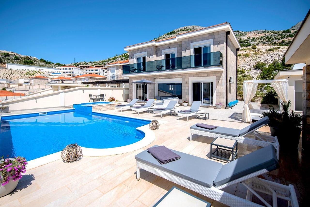Luxury Villa Miriam With Private Pool And Jet Pool Near Dubrovnik Ivanica Ngoại thất bức ảnh