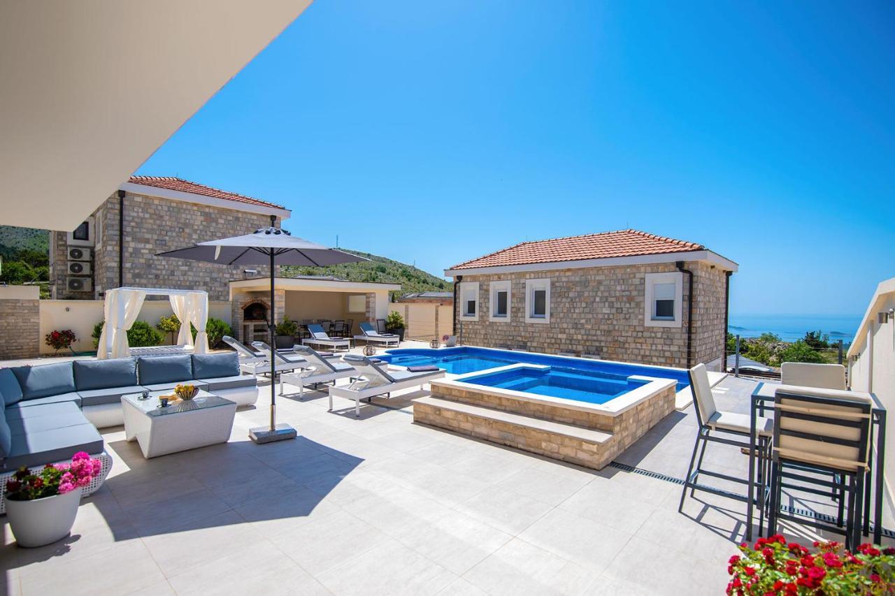 Luxury Villa Miriam With Private Pool And Jet Pool Near Dubrovnik Ivanica Ngoại thất bức ảnh