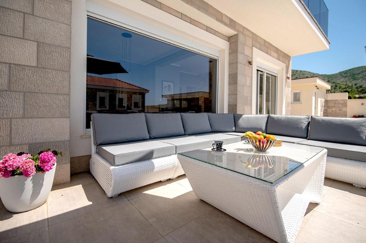 Luxury Villa Miriam With Private Pool And Jet Pool Near Dubrovnik Ivanica Ngoại thất bức ảnh
