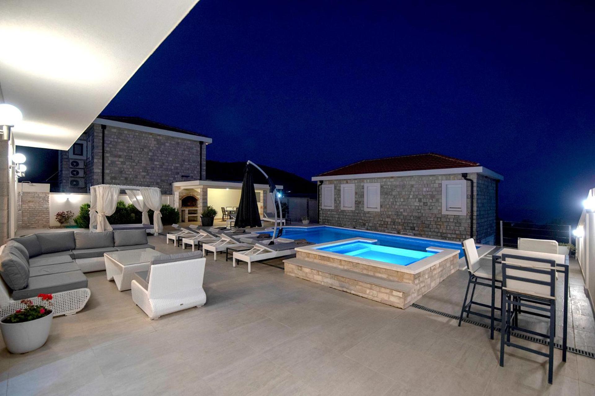 Luxury Villa Miriam With Private Pool And Jet Pool Near Dubrovnik Ivanica Ngoại thất bức ảnh