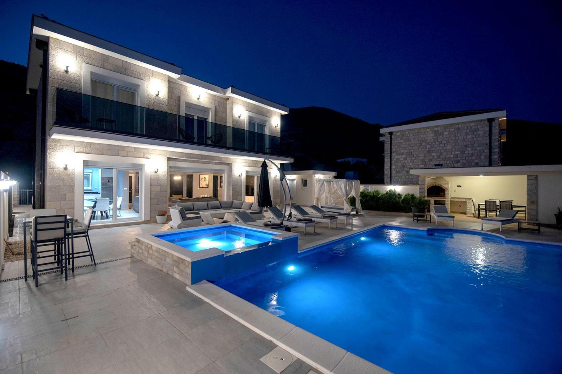 Luxury Villa Miriam With Private Pool And Jet Pool Near Dubrovnik Ivanica Ngoại thất bức ảnh