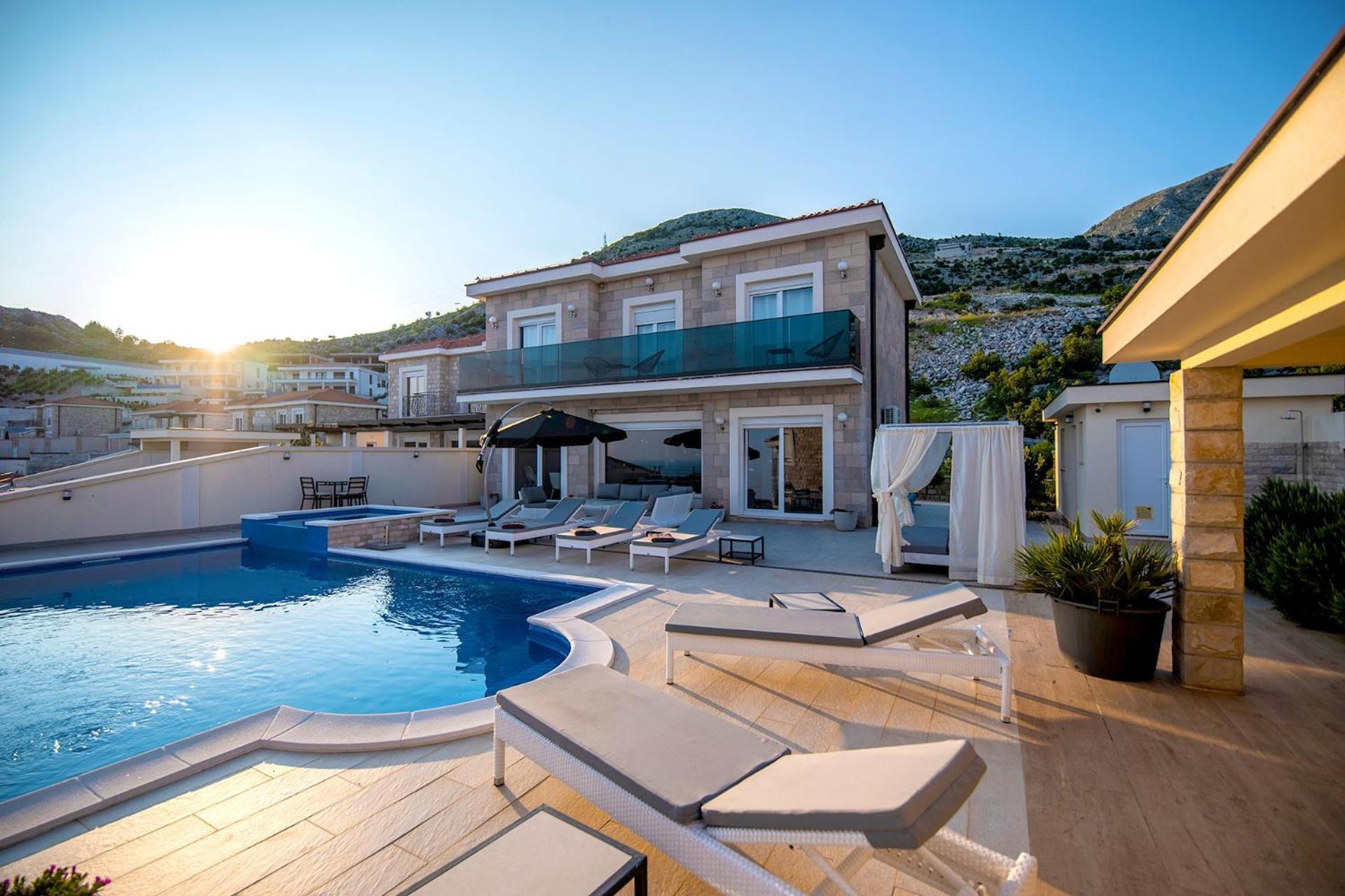 Luxury Villa Miriam With Private Pool And Jet Pool Near Dubrovnik Ivanica Ngoại thất bức ảnh